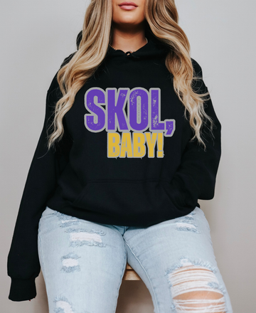 ‘SKOL, Baby!’ Adult Hoodie