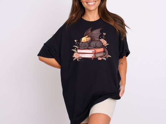 ‘Snoozing Dragons’ Adult Short Sleeve T-Shirt