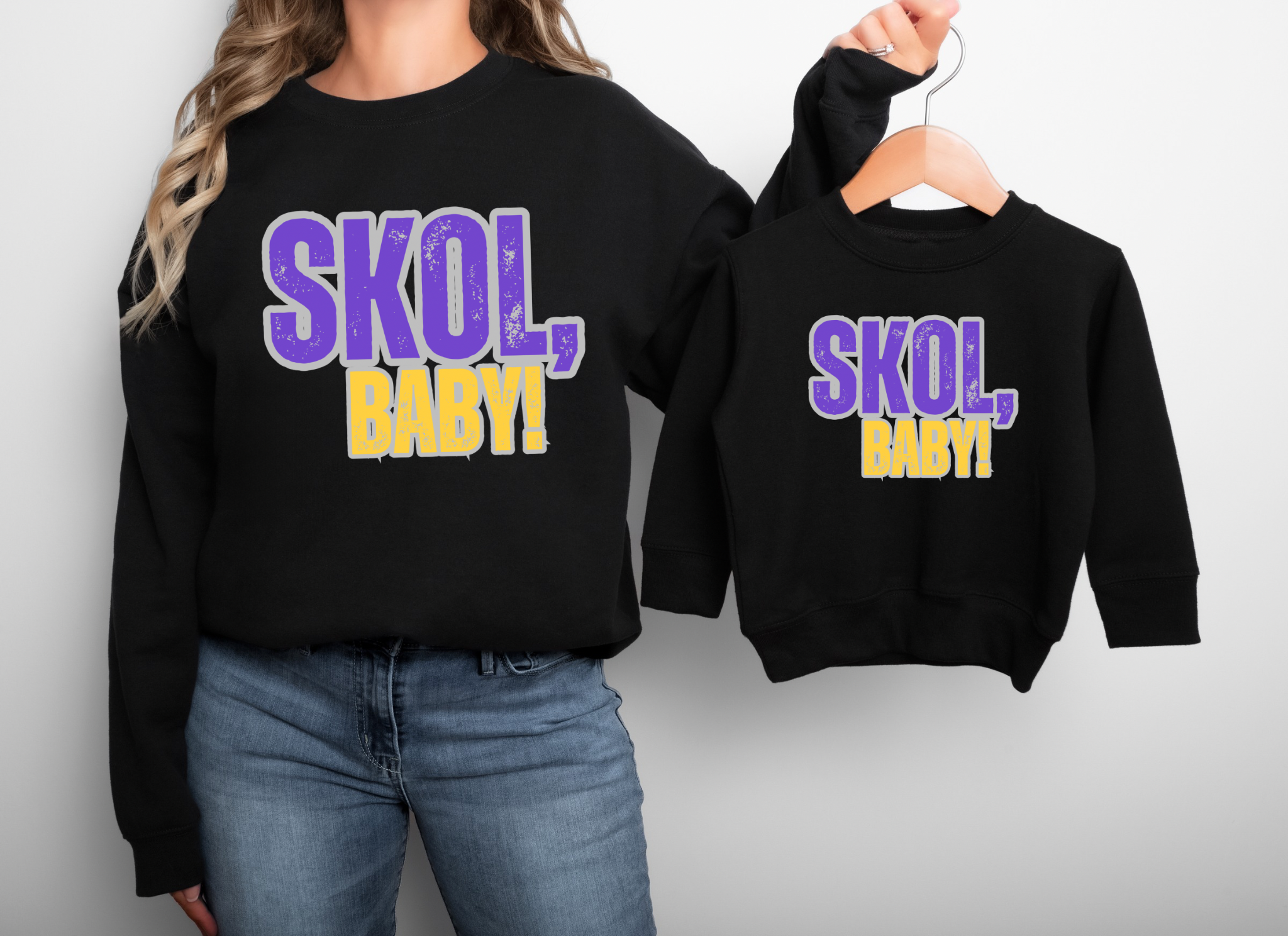 ‘SKOL, Baby!’ Adult Crewneck Sweatshirt