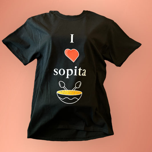 ‘I Love Sopita’ Adult T-Shirt - Black