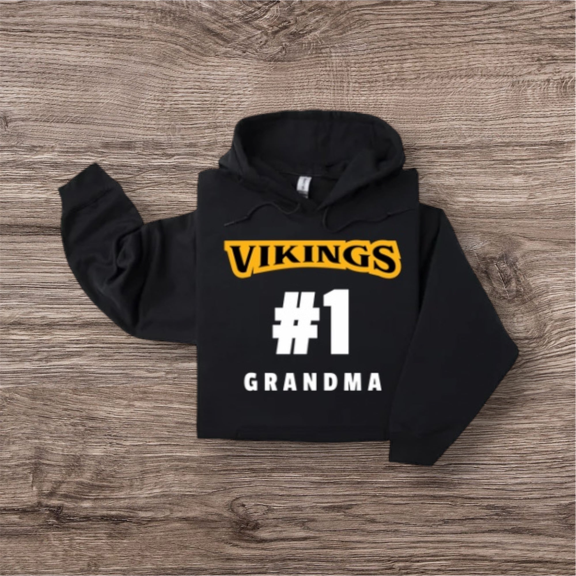 ‘Vikings #1 Grandma’ Adult Hoodie